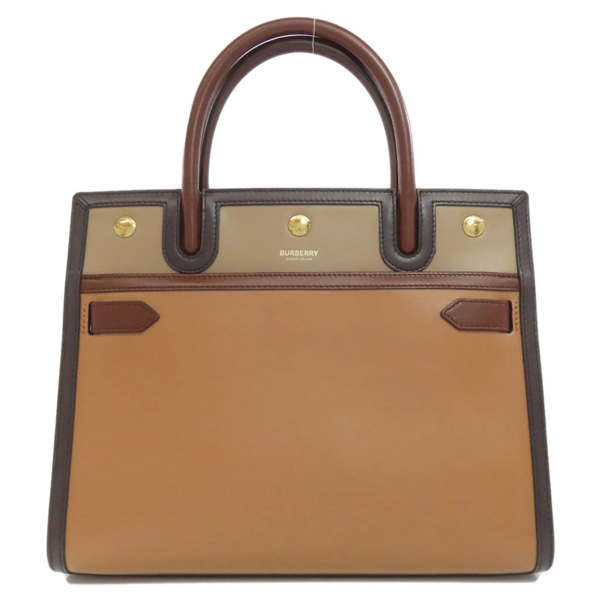 Burberry Leather Handbag (Pre-Owned)