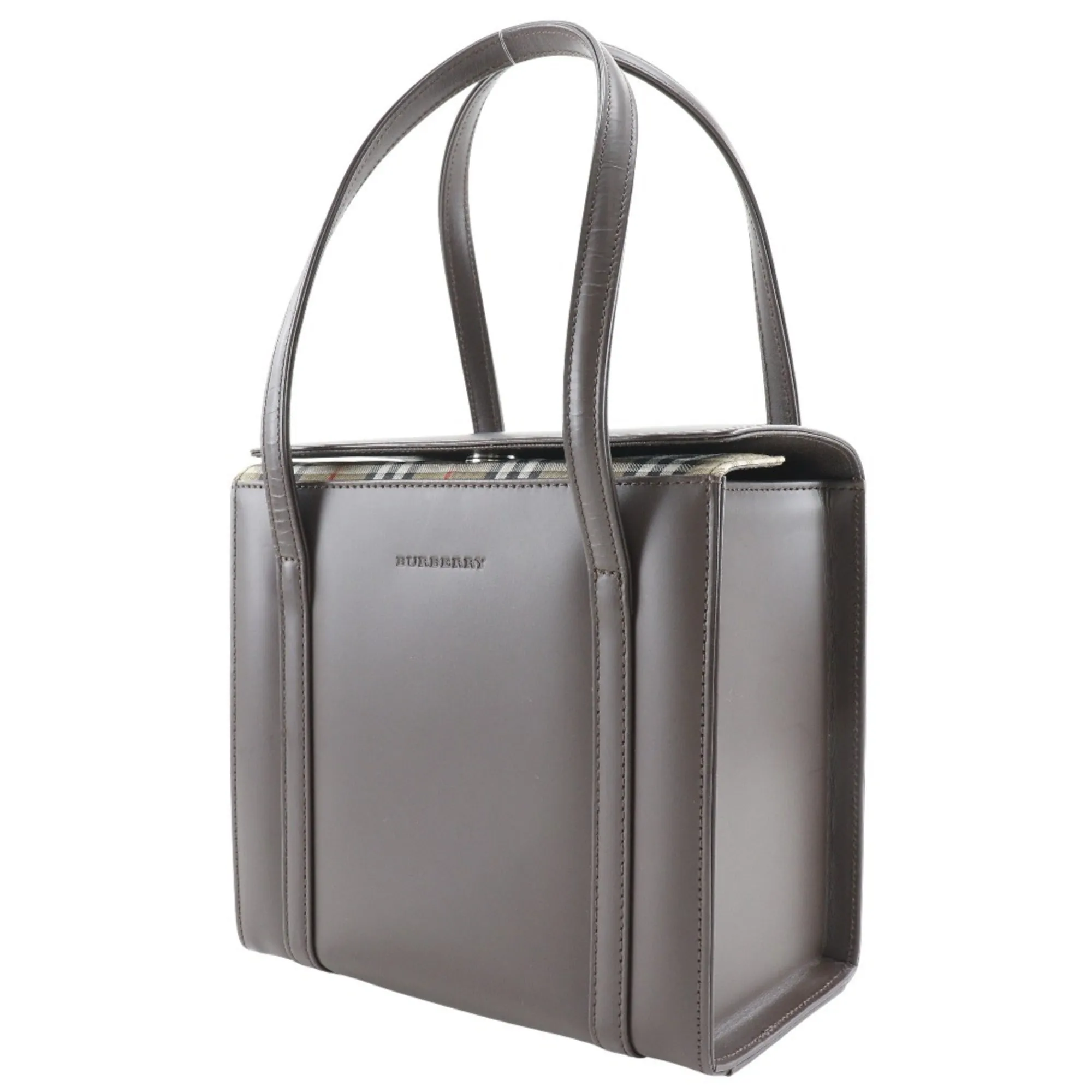 Burberry  Leather Handbag (Pre-Owned)