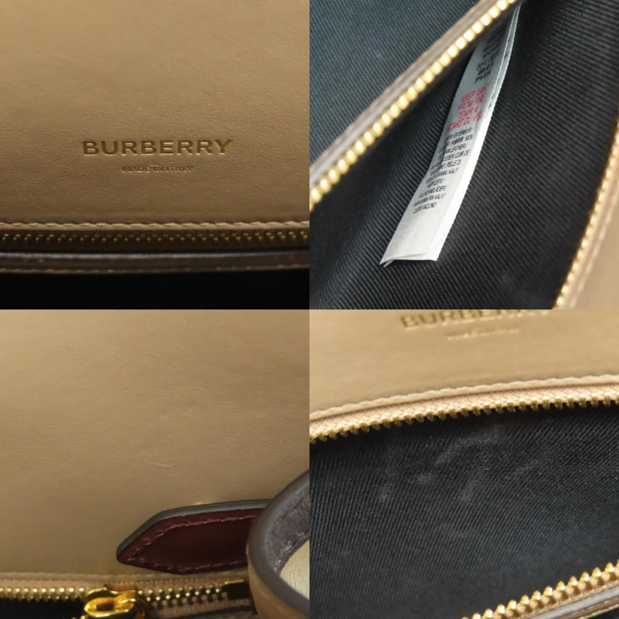 Burberry Leather Handbag (Pre-Owned)