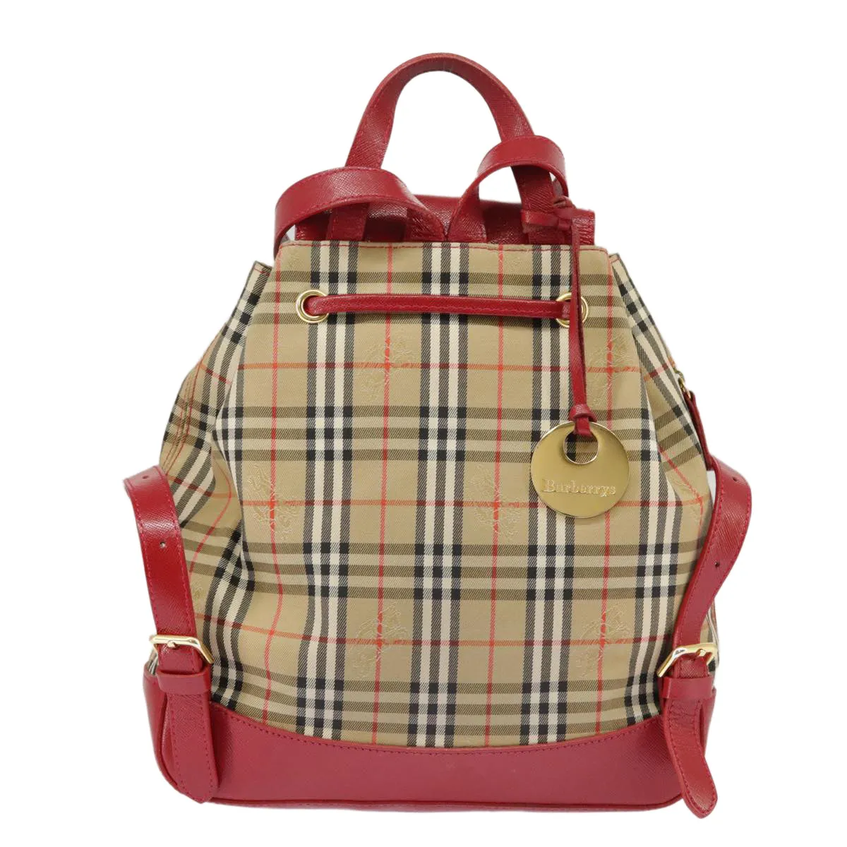Burberry Nova Check  Canvas Backpack Bag (Pre-Owned)