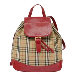Burberry Nova Check  Canvas Backpack Bag (Pre-Owned)