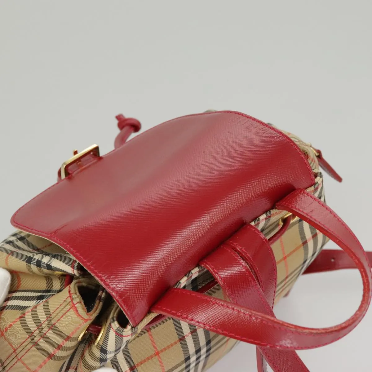 Burberry Nova Check  Canvas Backpack Bag (Pre-Owned)