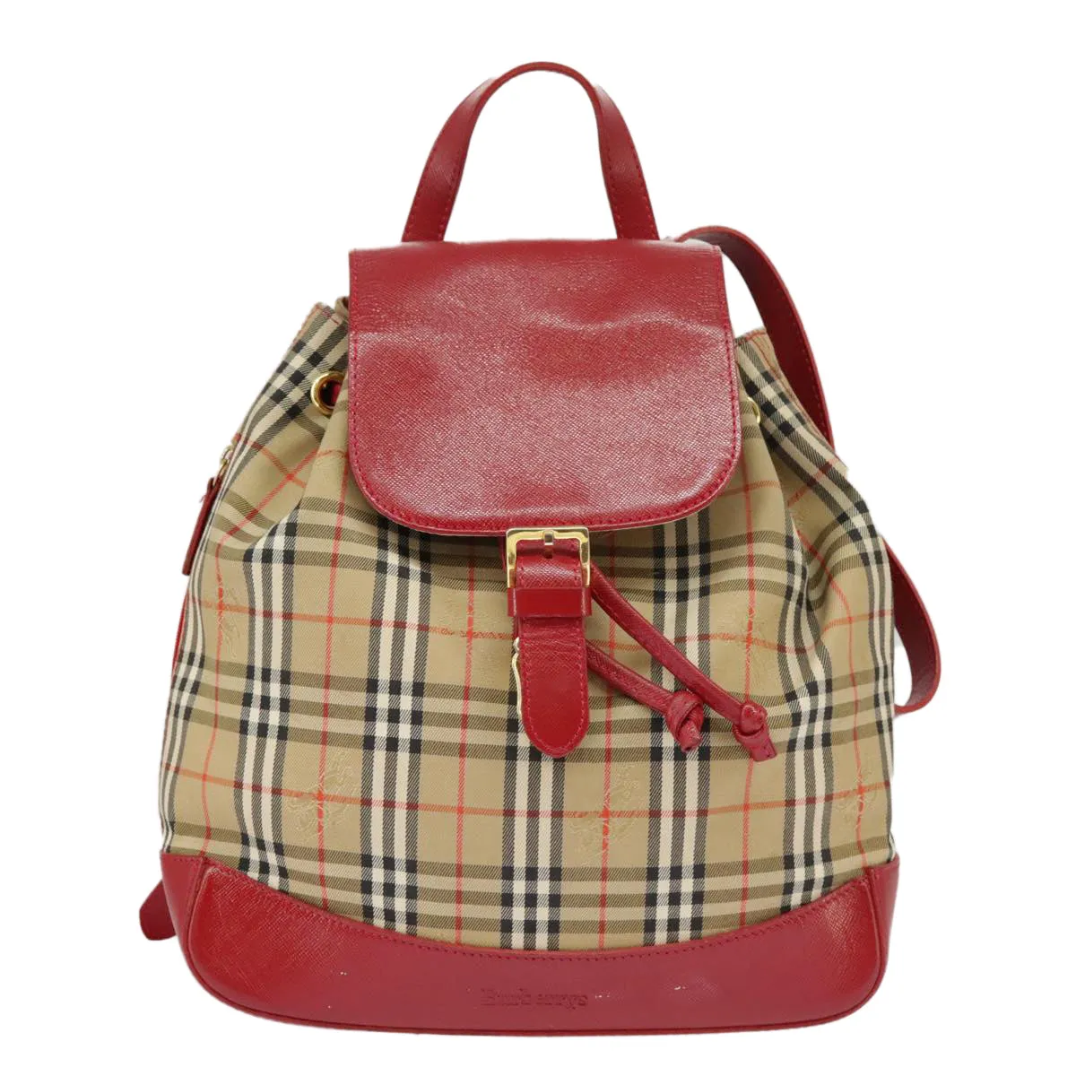 Burberry Nova Check  Canvas Backpack Bag (Pre-Owned)