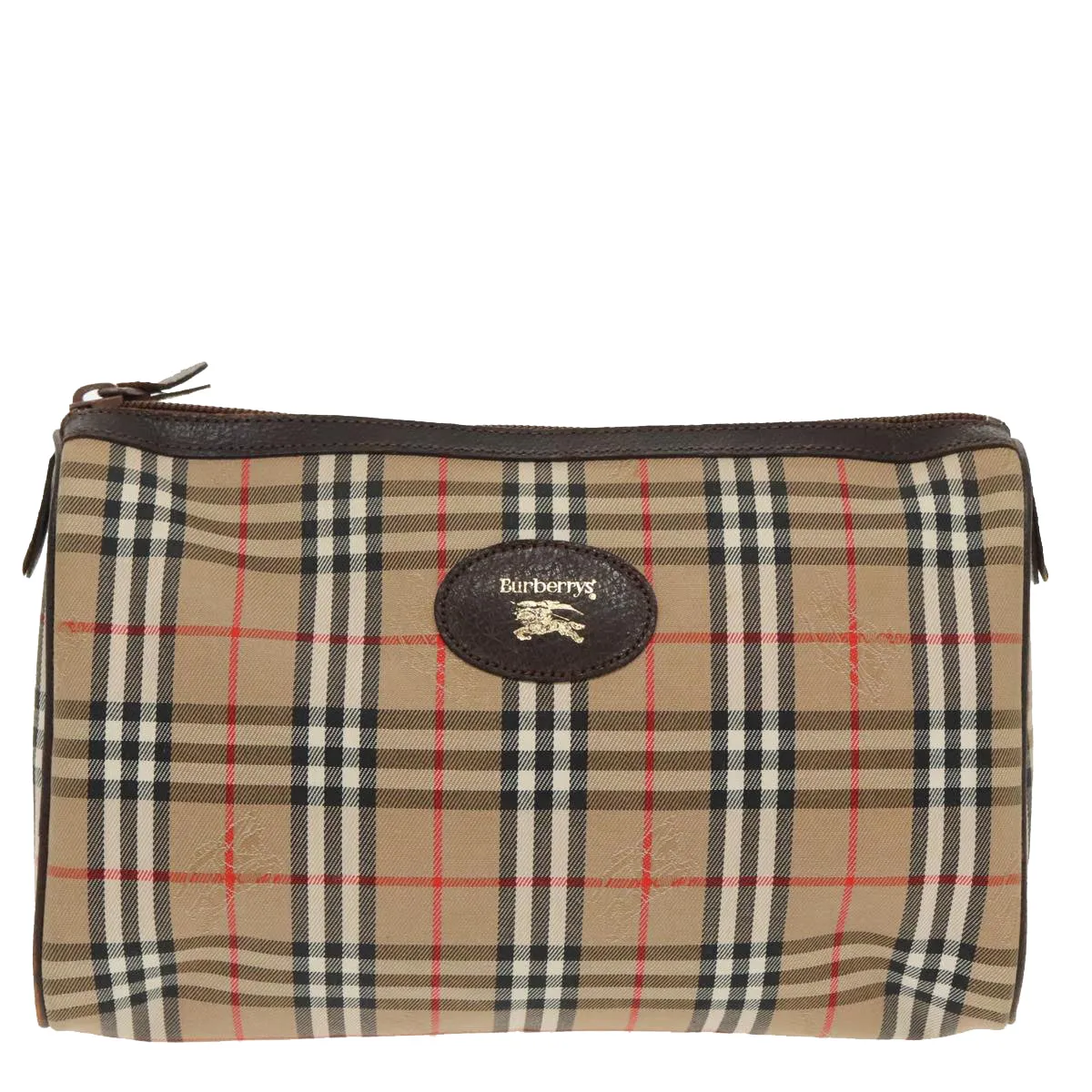 Burberry Nova Check  Canvas Clutch Bag (Pre-Owned)