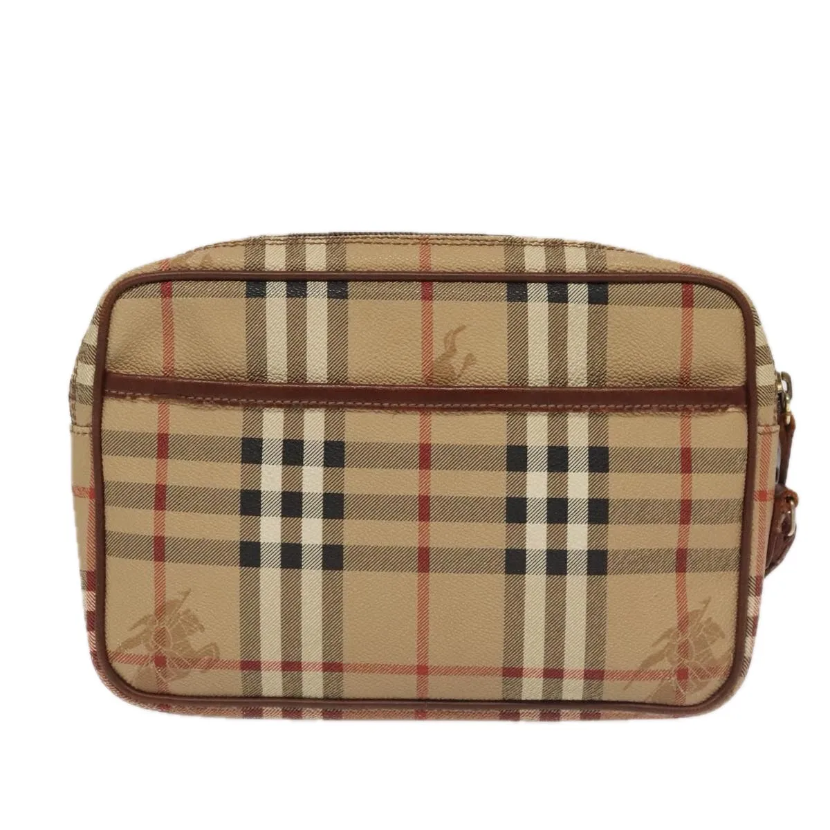 Burberry Nova Check  Canvas Clutch Bag (Pre-Owned)