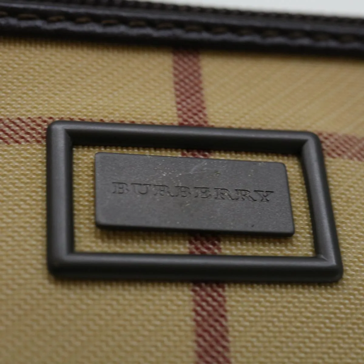 Burberry Nova Check  Canvas Clutch Bag (Pre-Owned)