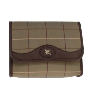 Burberry Nova Check Canvas Clutch Bag (Pre-Owned)