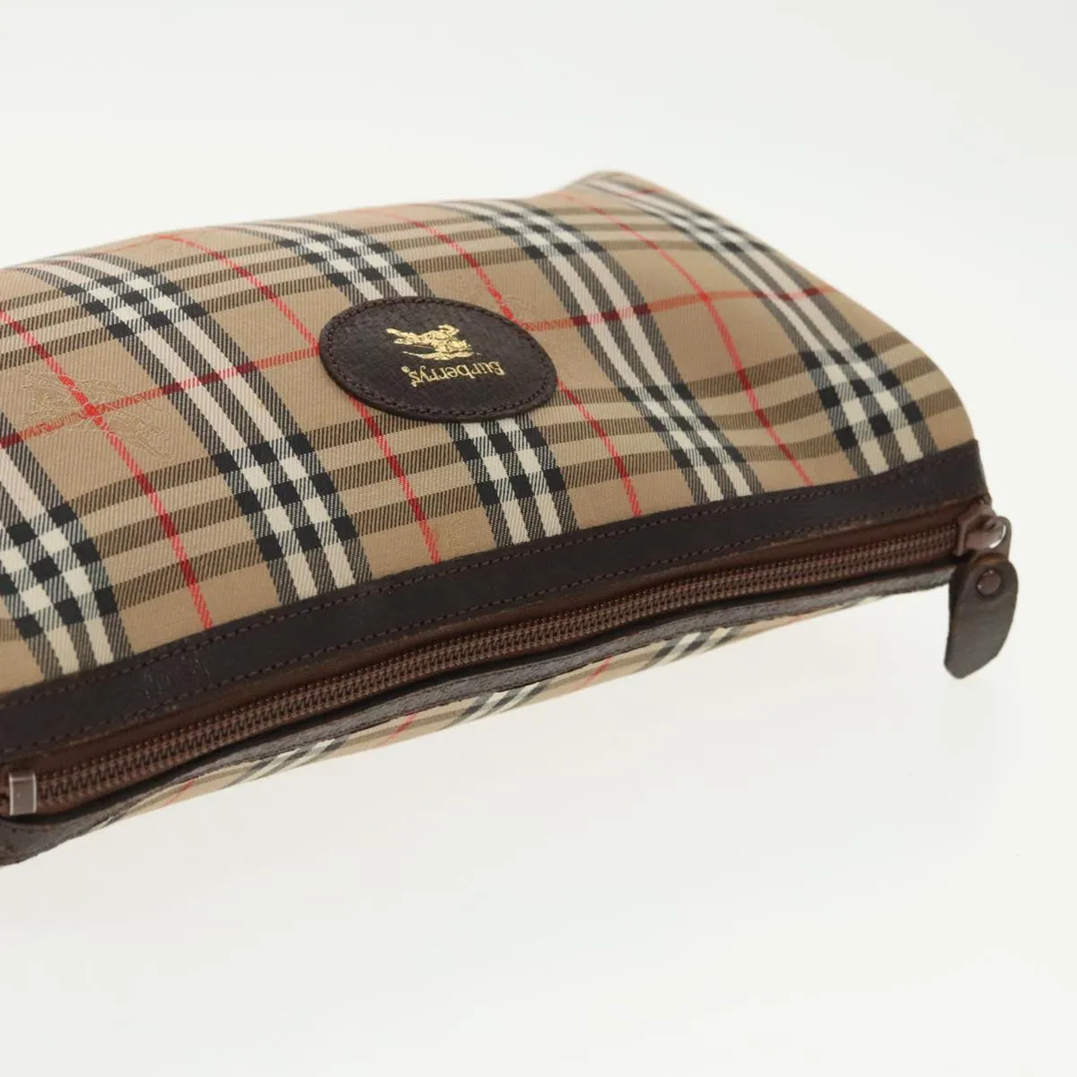 Burberry Nova Check  Canvas Clutch Bag (Pre-Owned)