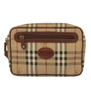Burberry Nova Check  Canvas Clutch Bag (Pre-Owned)