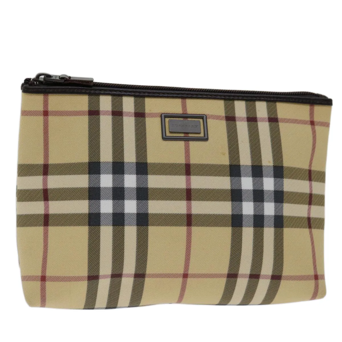 Burberry Nova Check  Canvas Clutch Bag (Pre-Owned)