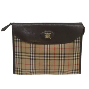Burberry Nova Check  Canvas Clutch Bag (Pre-Owned)