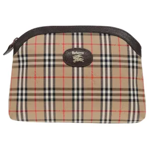 Burberry Nova Check  Canvas Clutch Bag (Pre-Owned)