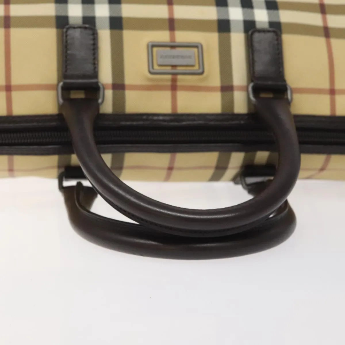 Burberry Nova Check Canvas Handbag (Pre-Owned)