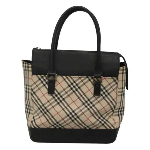 Burberry Nova Check Canvas Handbag (Pre-Owned)