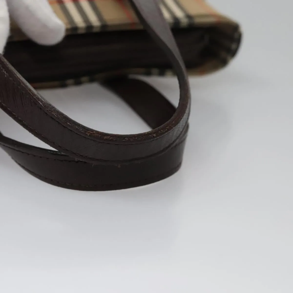 Burberry Nova Check Canvas Handbag (Pre-Owned)