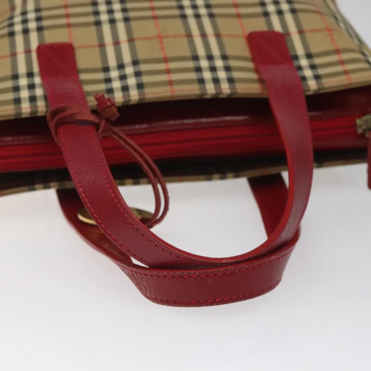 Burberry Nova Check Canvas Handbag (Pre-Owned)