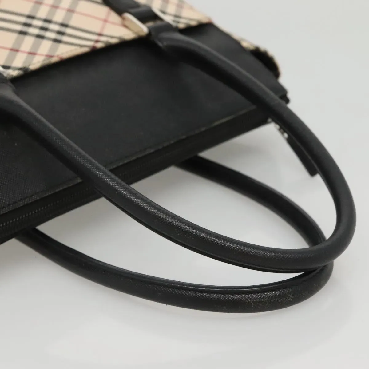 Burberry Nova Check Canvas Handbag (Pre-Owned)