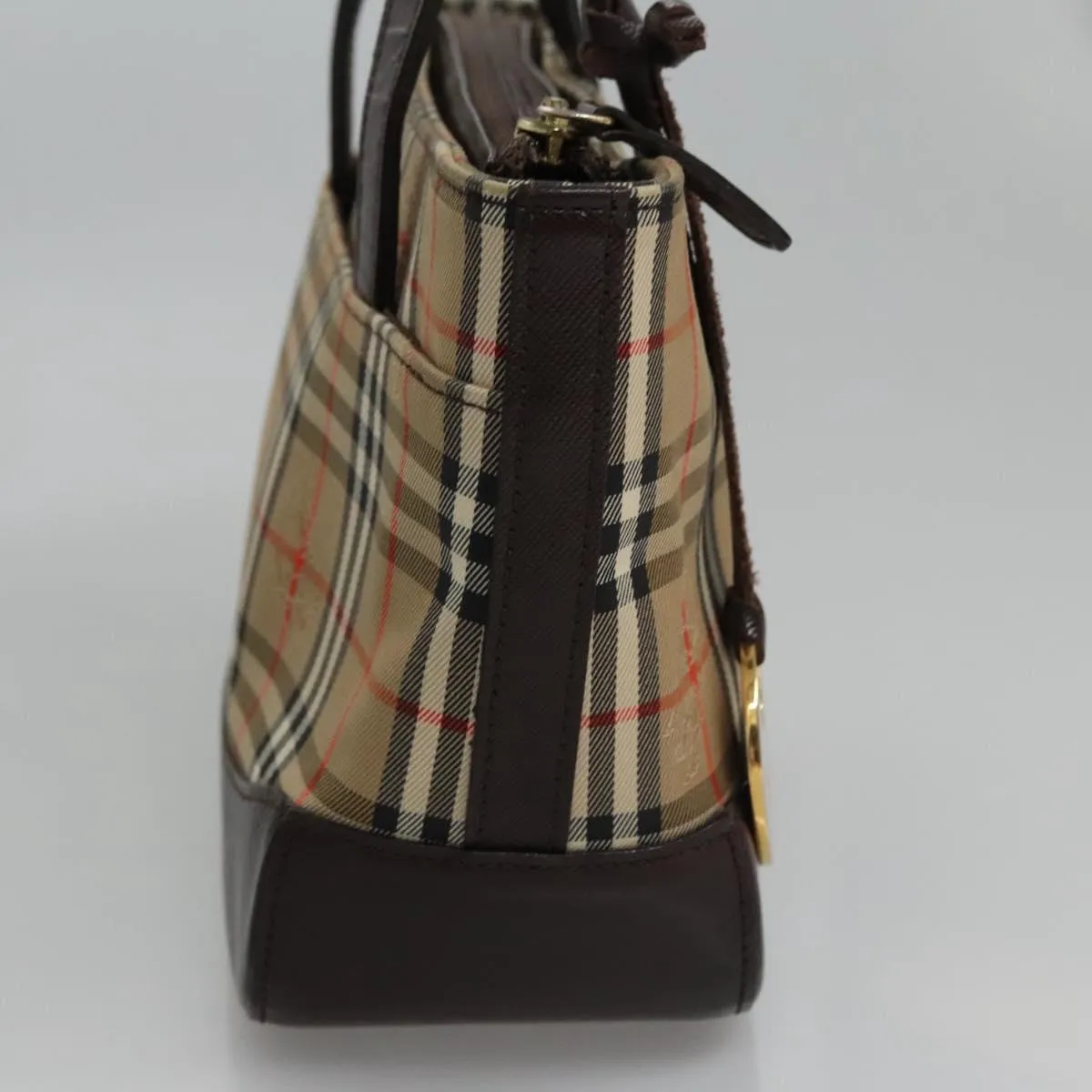 Burberry Nova Check Canvas Handbag (Pre-Owned)