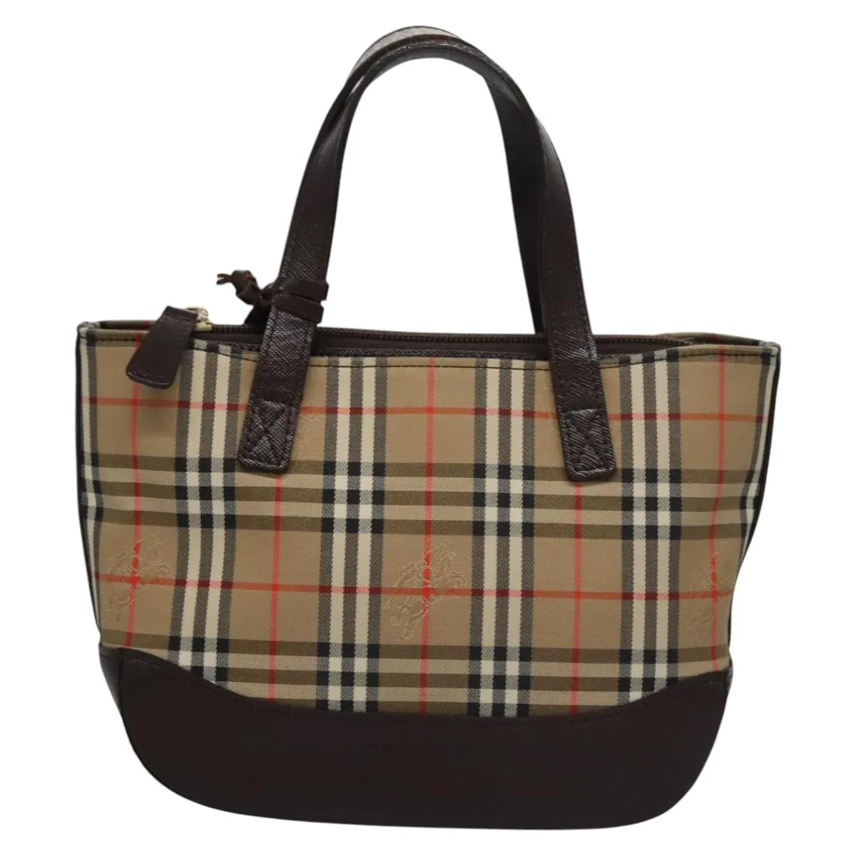 Burberry Nova Check Canvas Handbag (Pre-Owned)