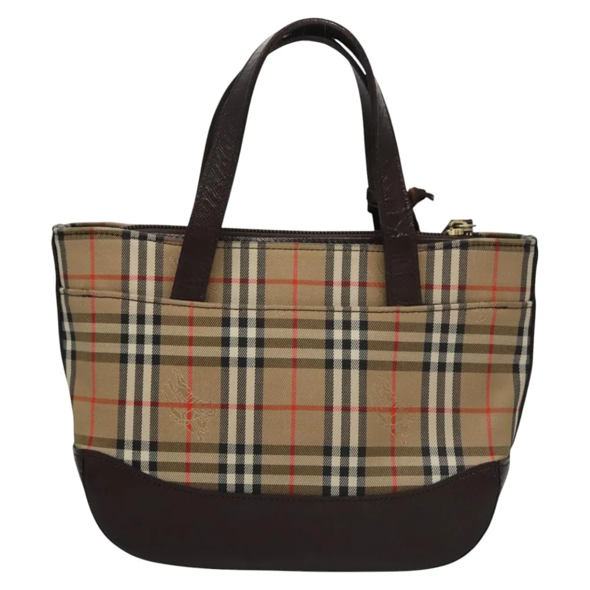 Burberry Nova Check Canvas Handbag (Pre-Owned)