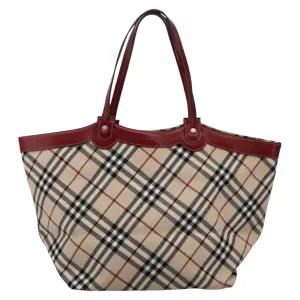 Burberry Nova Check Canvas Tote Bag (Pre-Owned)