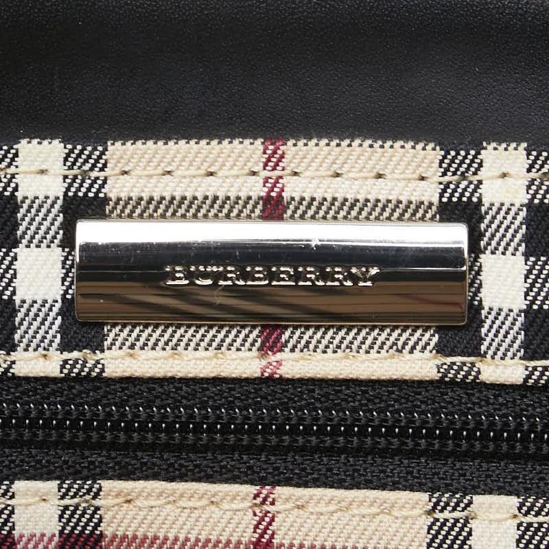 Burberry Nova Check Leather Handbag