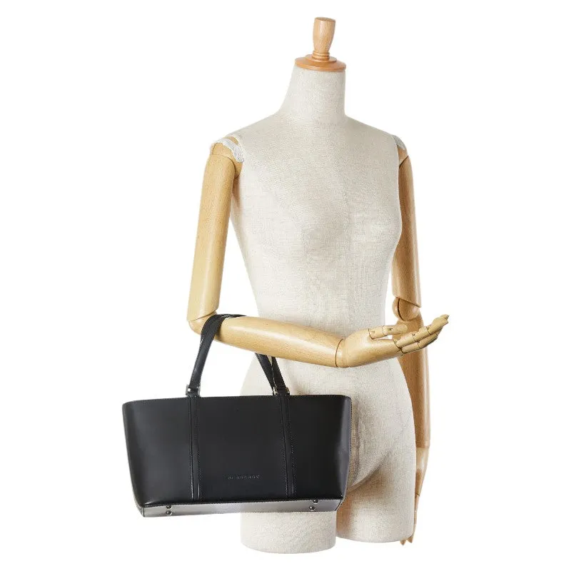 Burberry Nova Check Leather Handbag