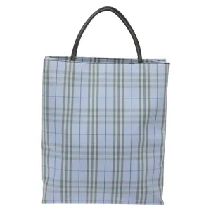 Burberry Nova Check Synthetic Tote Bag (Pre-Owned)