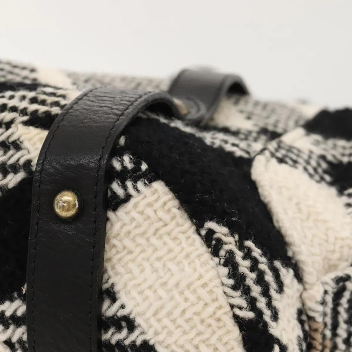 Burberry Nova Check Wool Tote Bag (Pre-Owned)