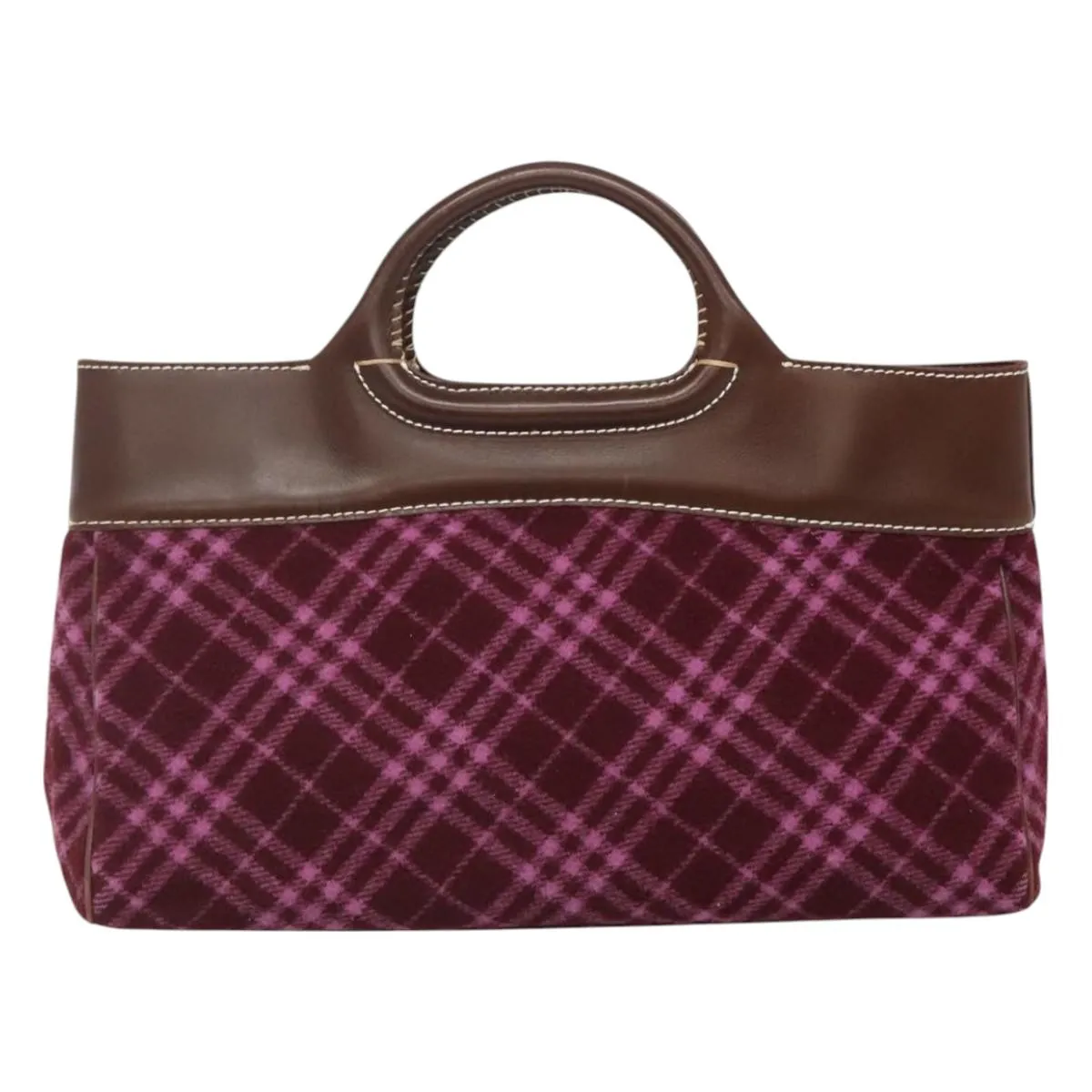 Burberry Nova Check Wool Tote Bag (Pre-Owned)