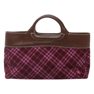 Burberry Nova Check Wool Tote Bag (Pre-Owned)