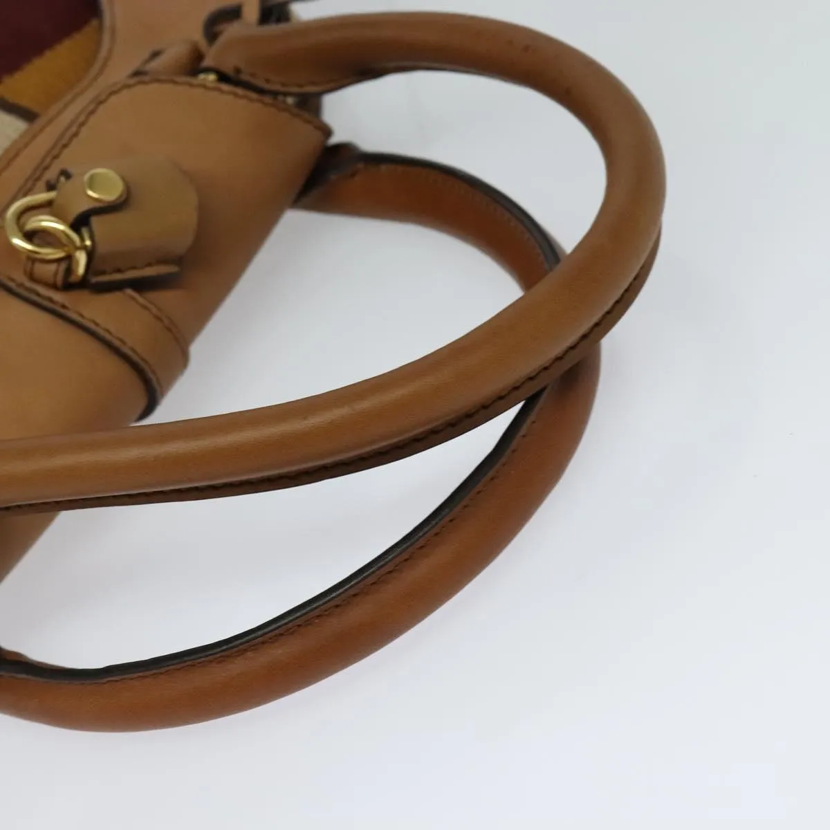 Burberry Prorsum Canvas Handbag (Pre-Owned)