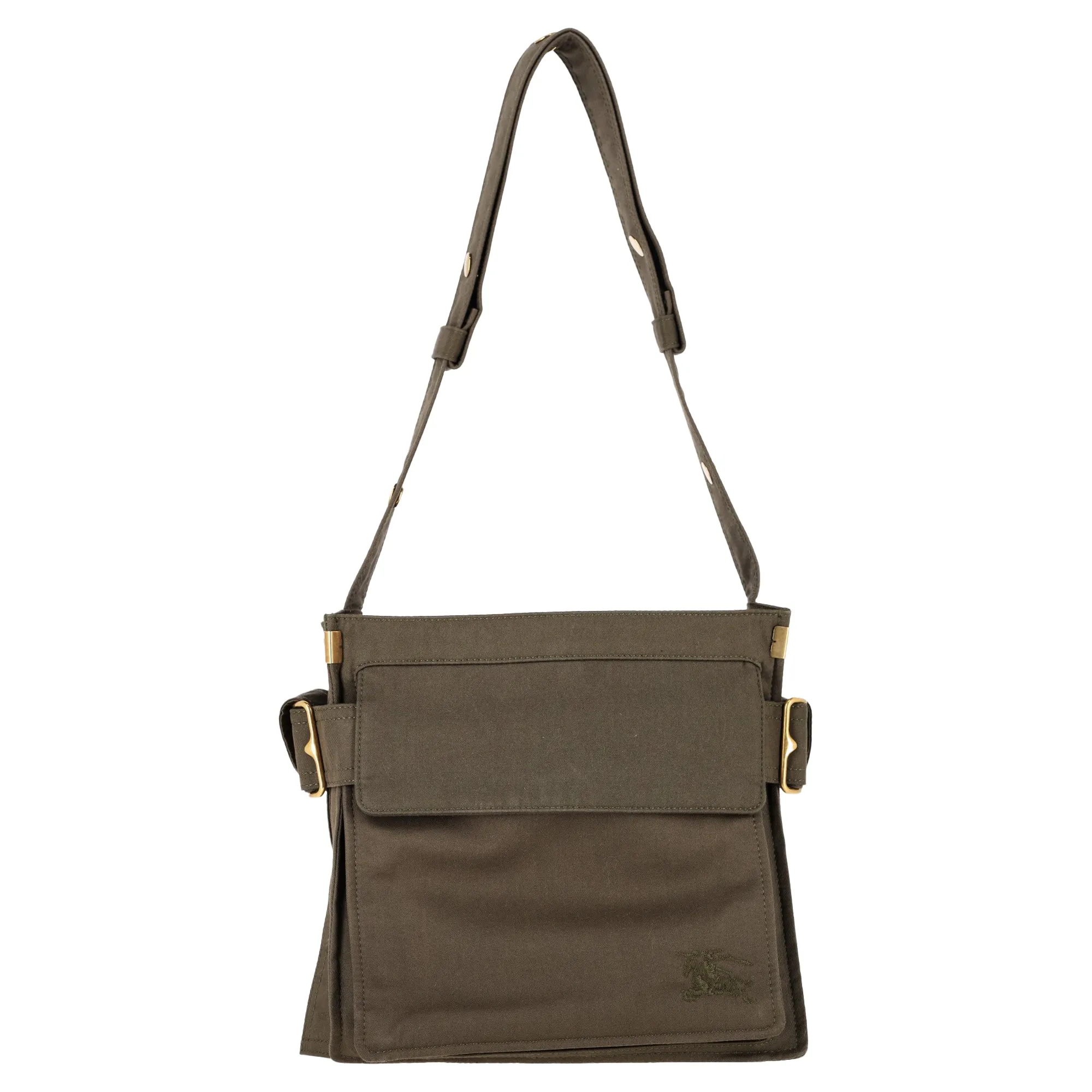 Burberry Small Trench Tote Bag in Olive Polyester
