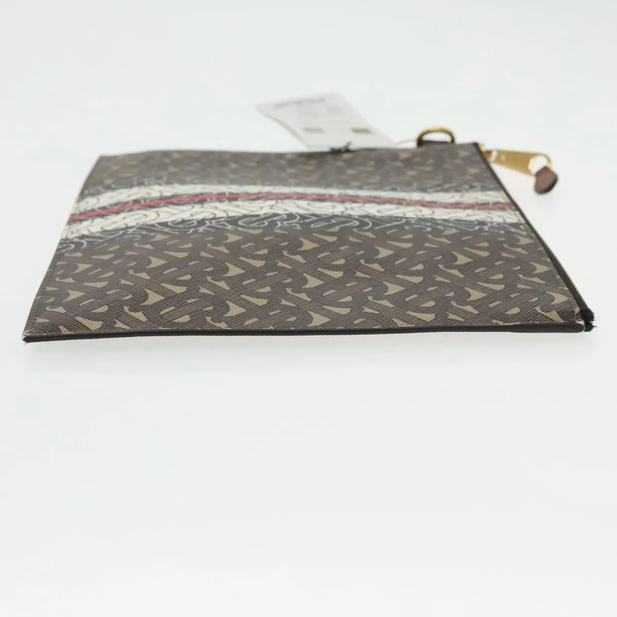 Burberry Tb  Leather Clutch Bag (Pre-Owned)