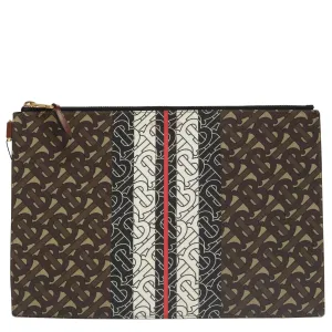 Burberry Tb  Leather Clutch Bag (Pre-Owned)