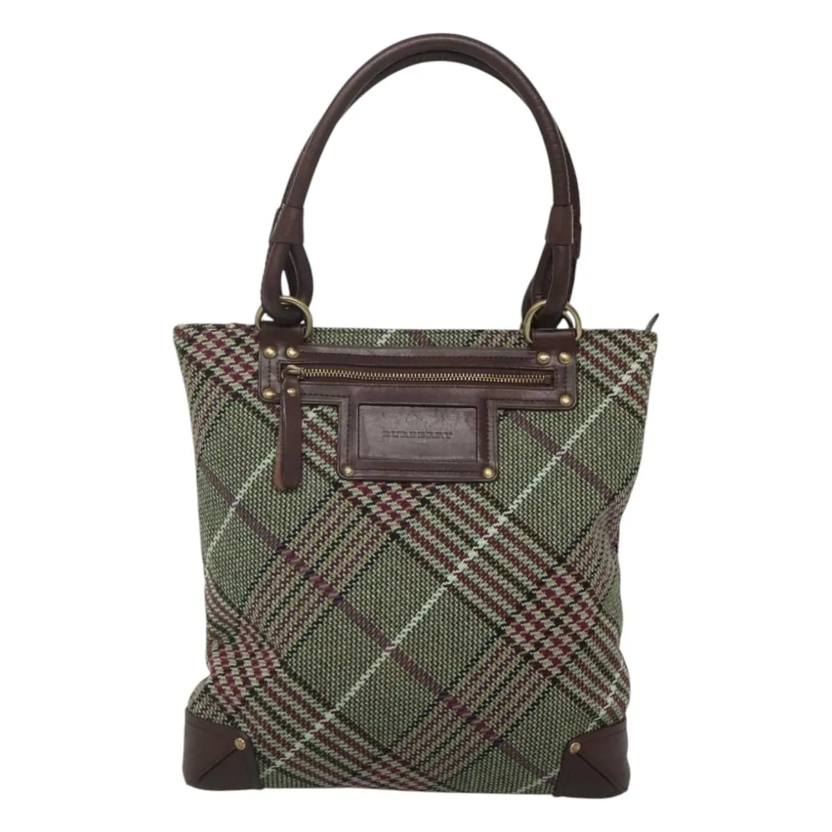 Burberry Wool Tote Bag (Pre-Owned)