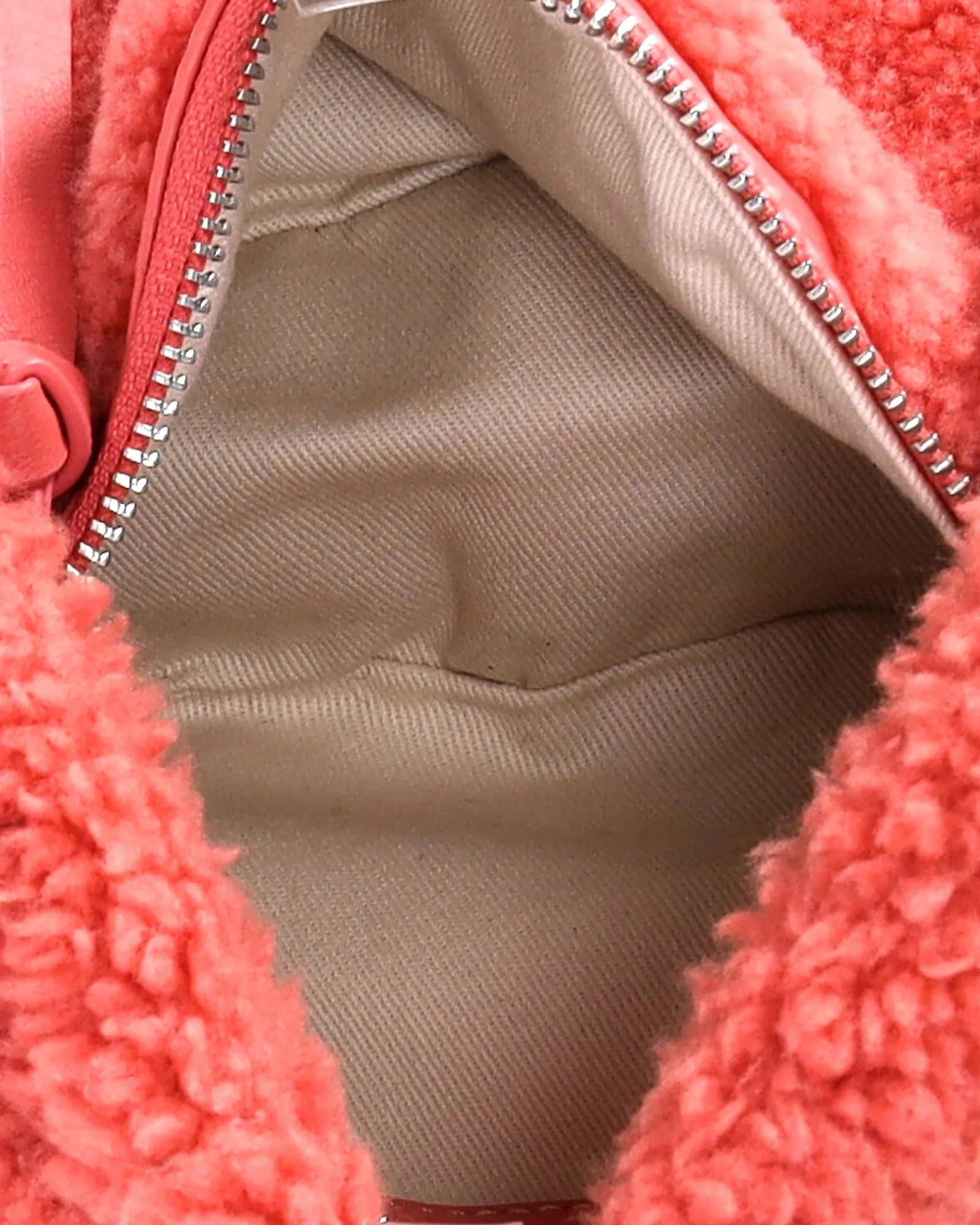 By Far Baby Cush Bag in Pink Shearling