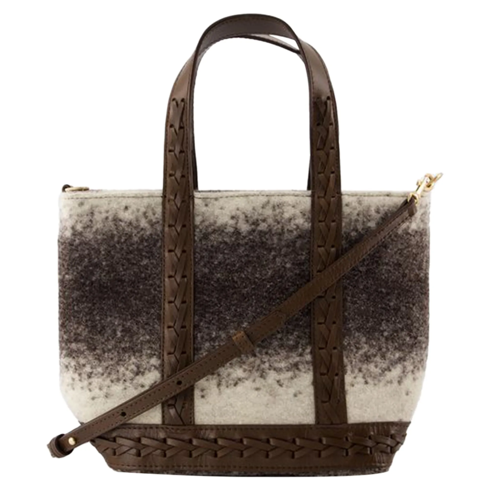 Cabas S Shopper Bag - Vanessa Bruno - Wool - Brown