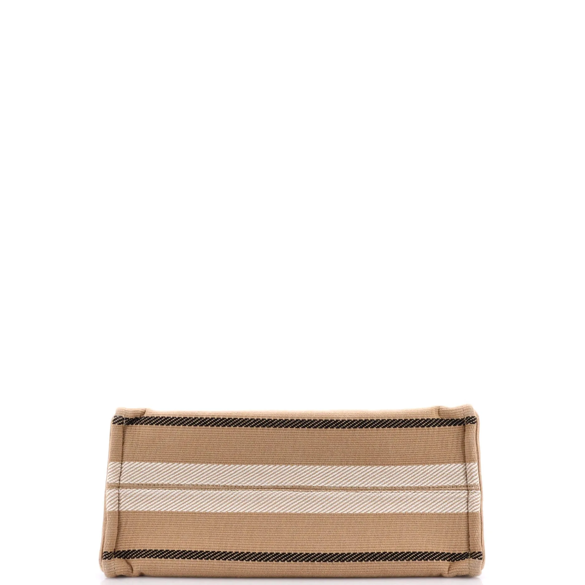 Cabas Thais Tote Triomphe Striped Jacquard Textile Large