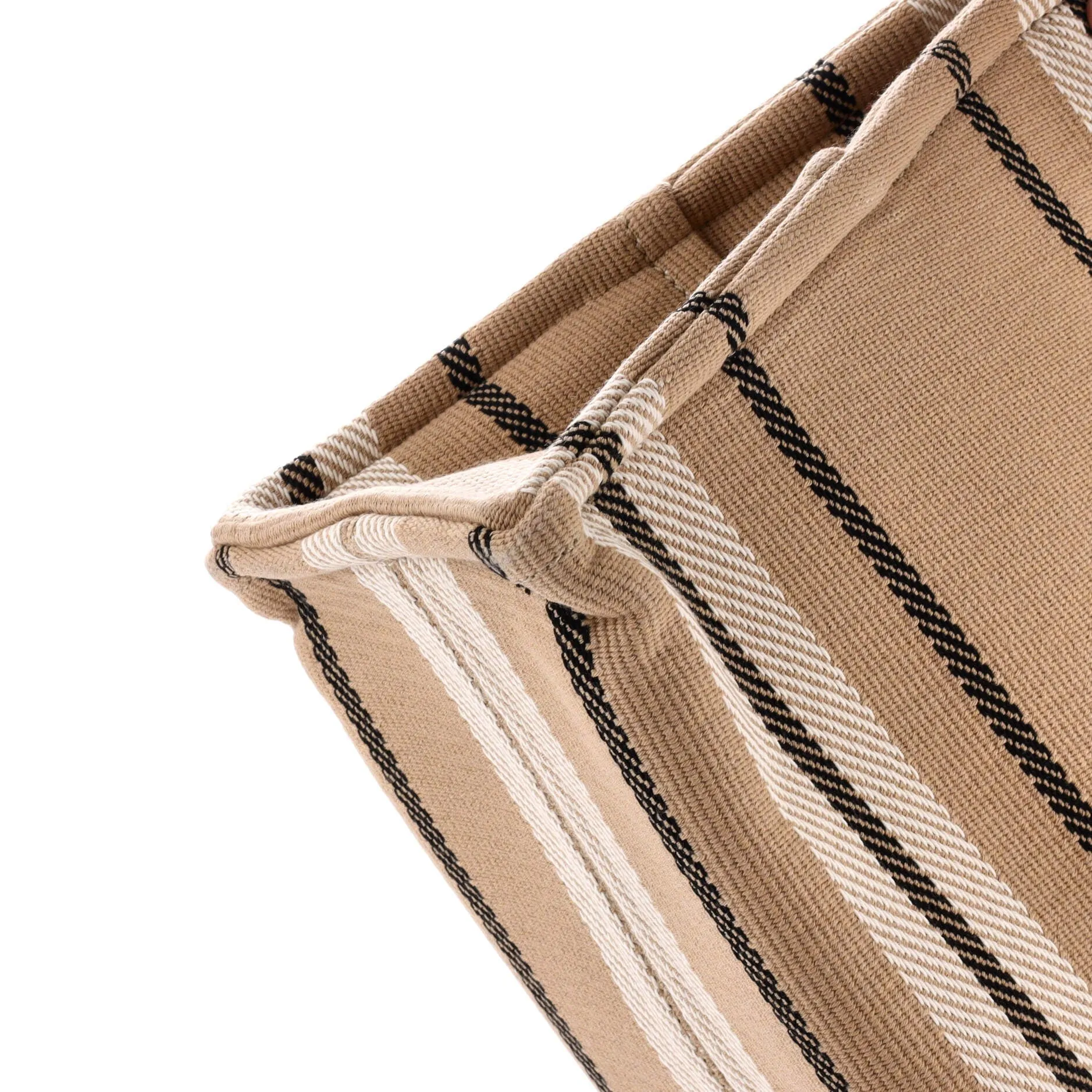 Cabas Thais Tote Triomphe Striped Jacquard Textile Large