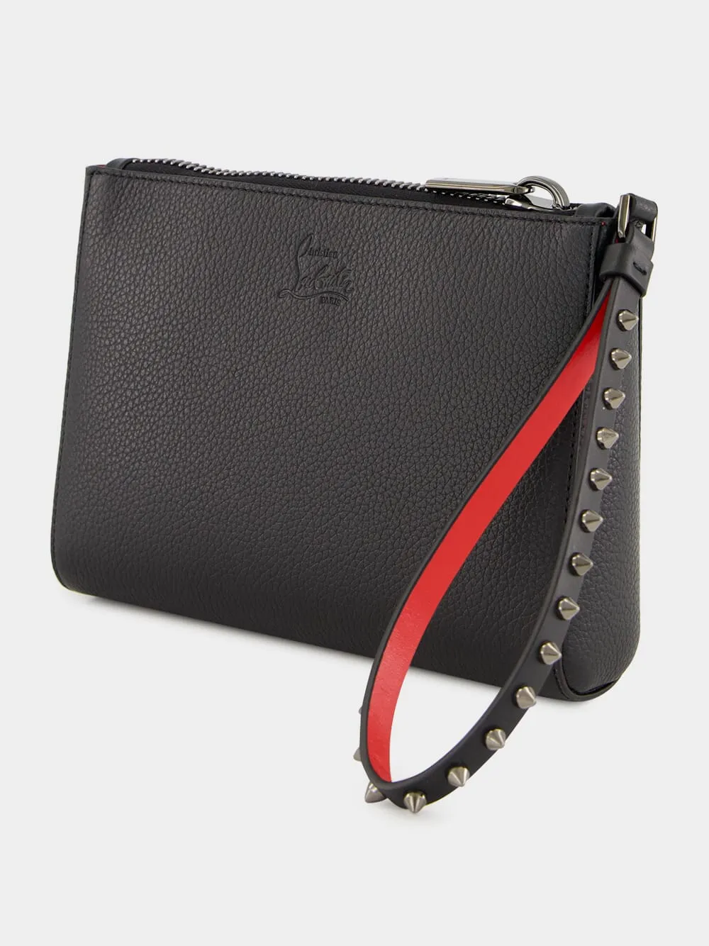 Cabata Soft Empire Mini Pouch in Black Calf Leather