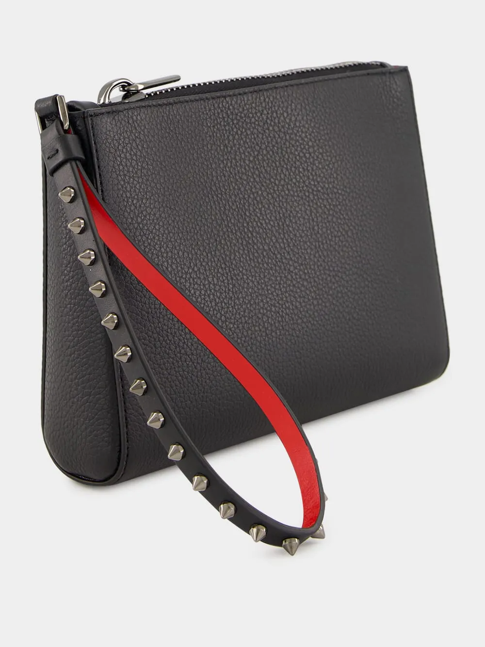 Cabata Soft Empire Mini Pouch in Black Calf Leather