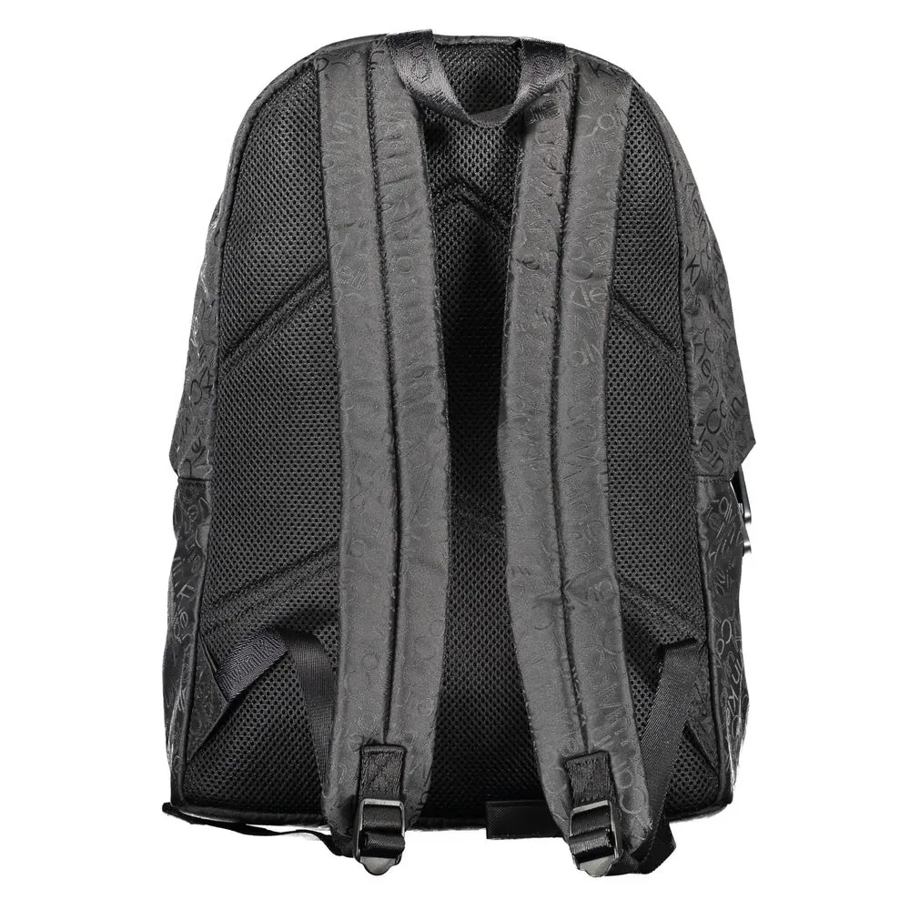 Calvin Klein Black Polyester Men Backpack