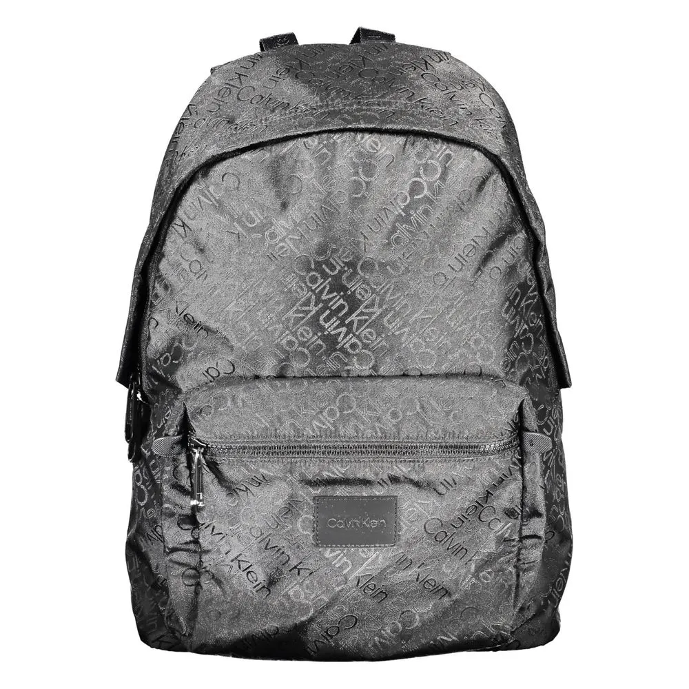 Calvin Klein Black Polyester Men Backpack