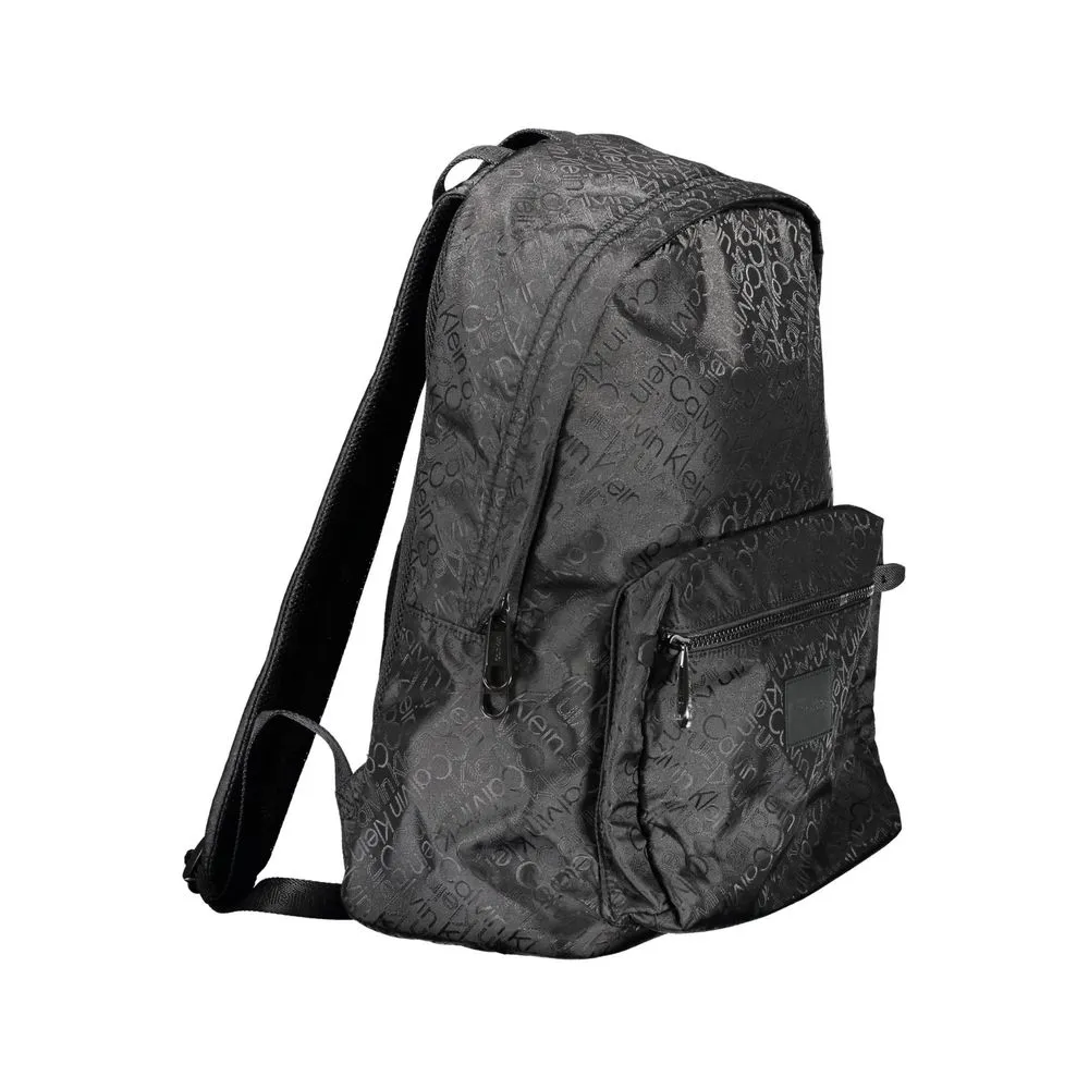 Calvin Klein Black Polyester Men Backpack