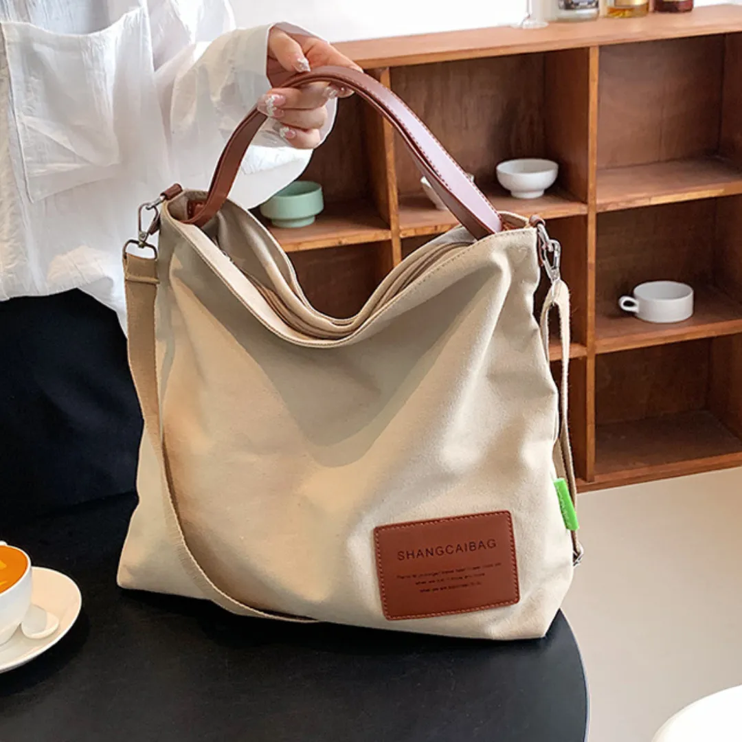 Canvas Large Capacity Shopping Tote Bag