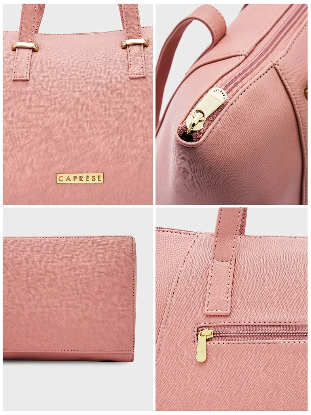 Caprese Afra Medium Blush Tote Bag