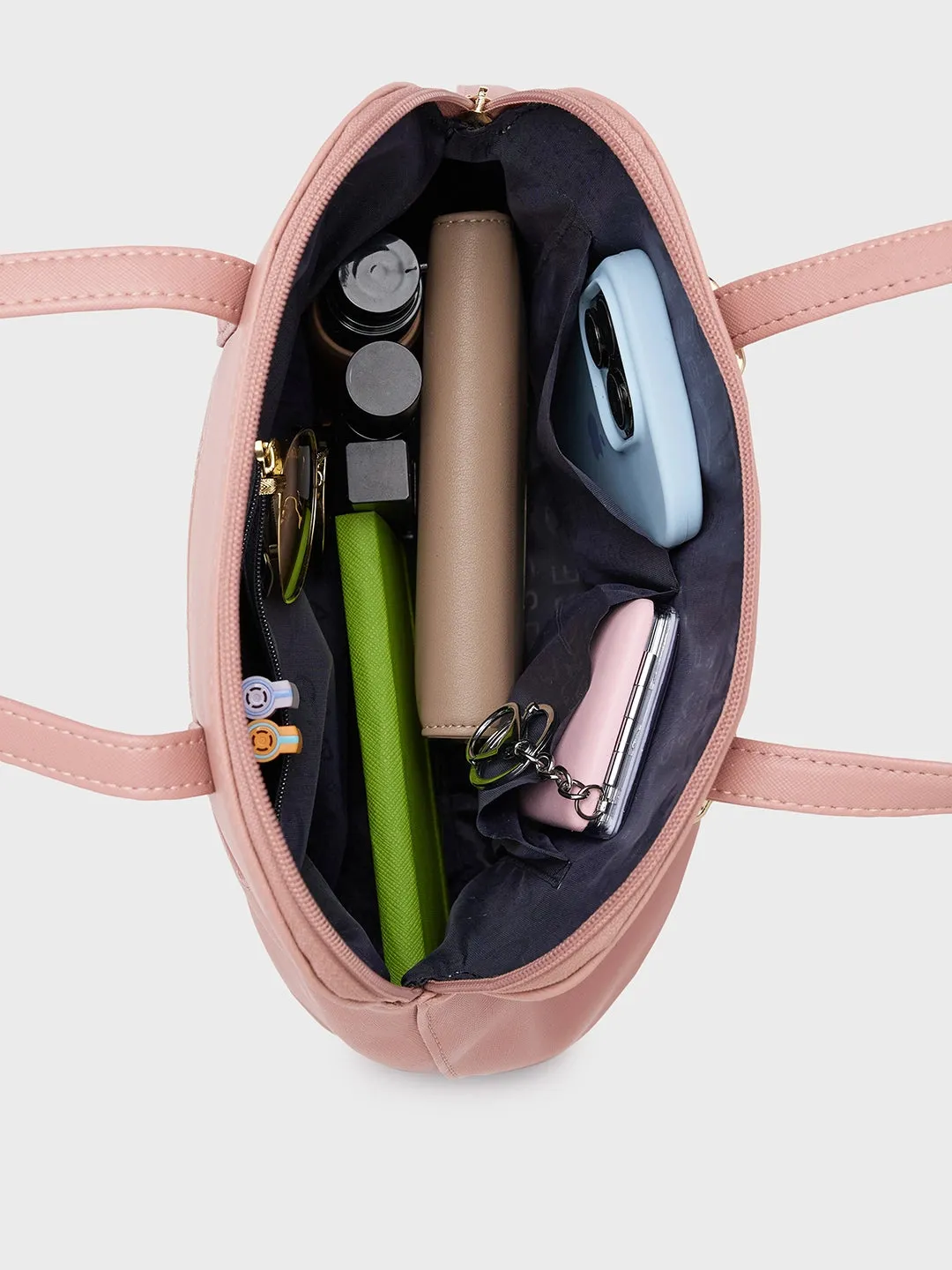Caprese Afra Small Blush Satchel Bag