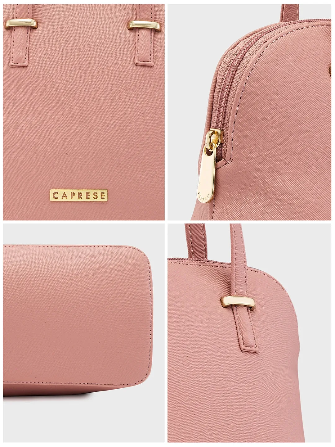 Caprese Afra Small Blush Satchel Bag
