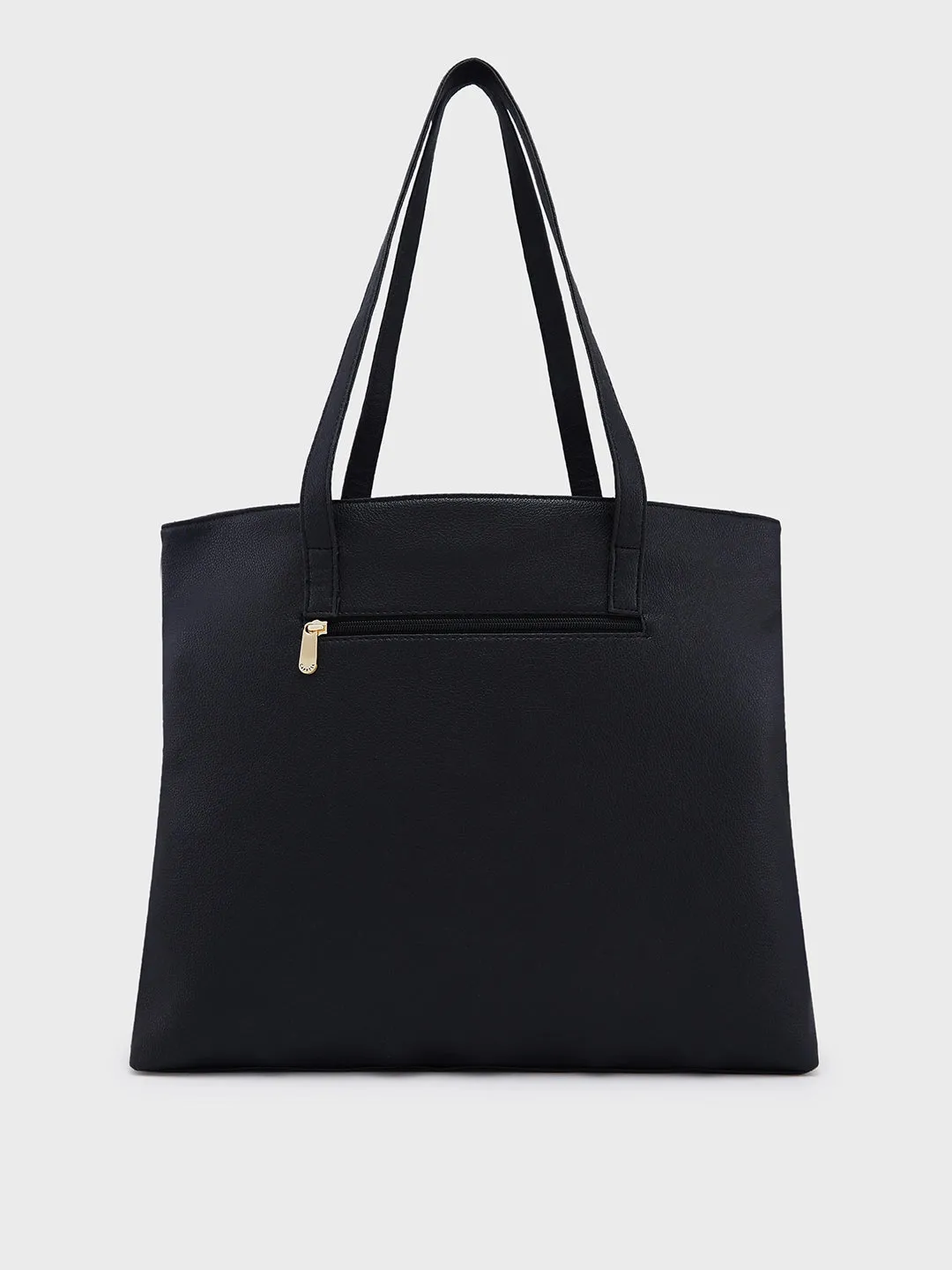 Caprese Amelia Medium Black Tote Bag
